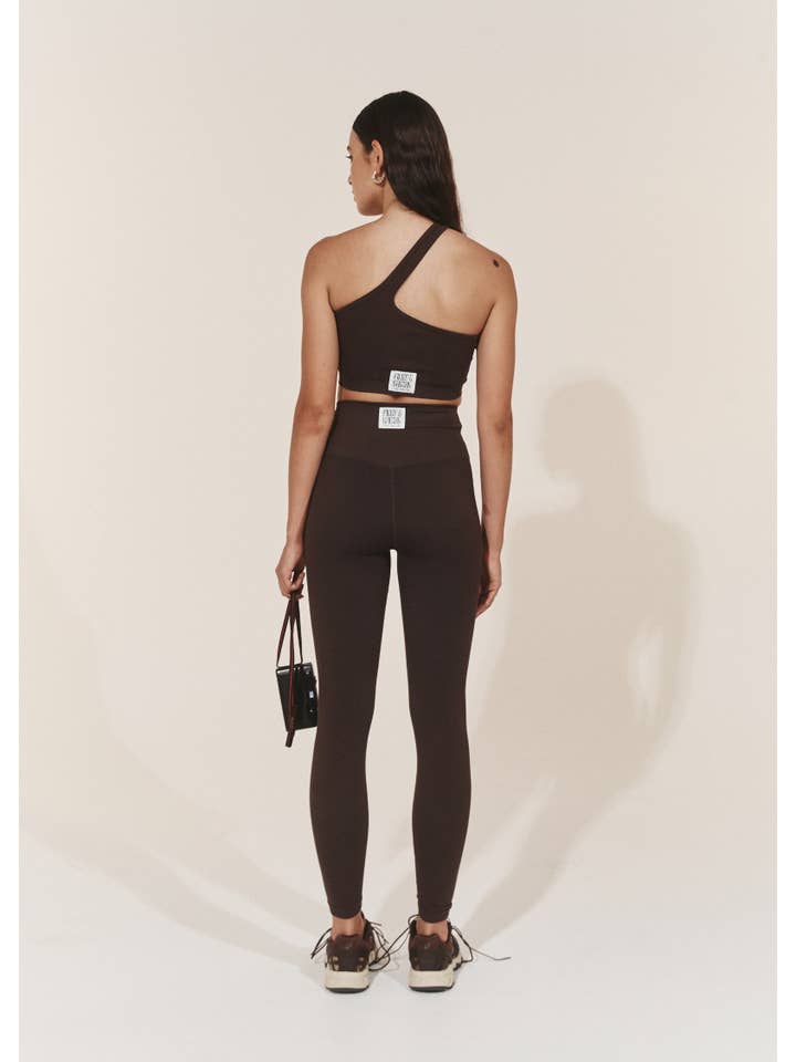 Pinky & Kamal – wholesale Athletic/lounge leggings – Women's – Bamboo Forme Legging - Java Brown3