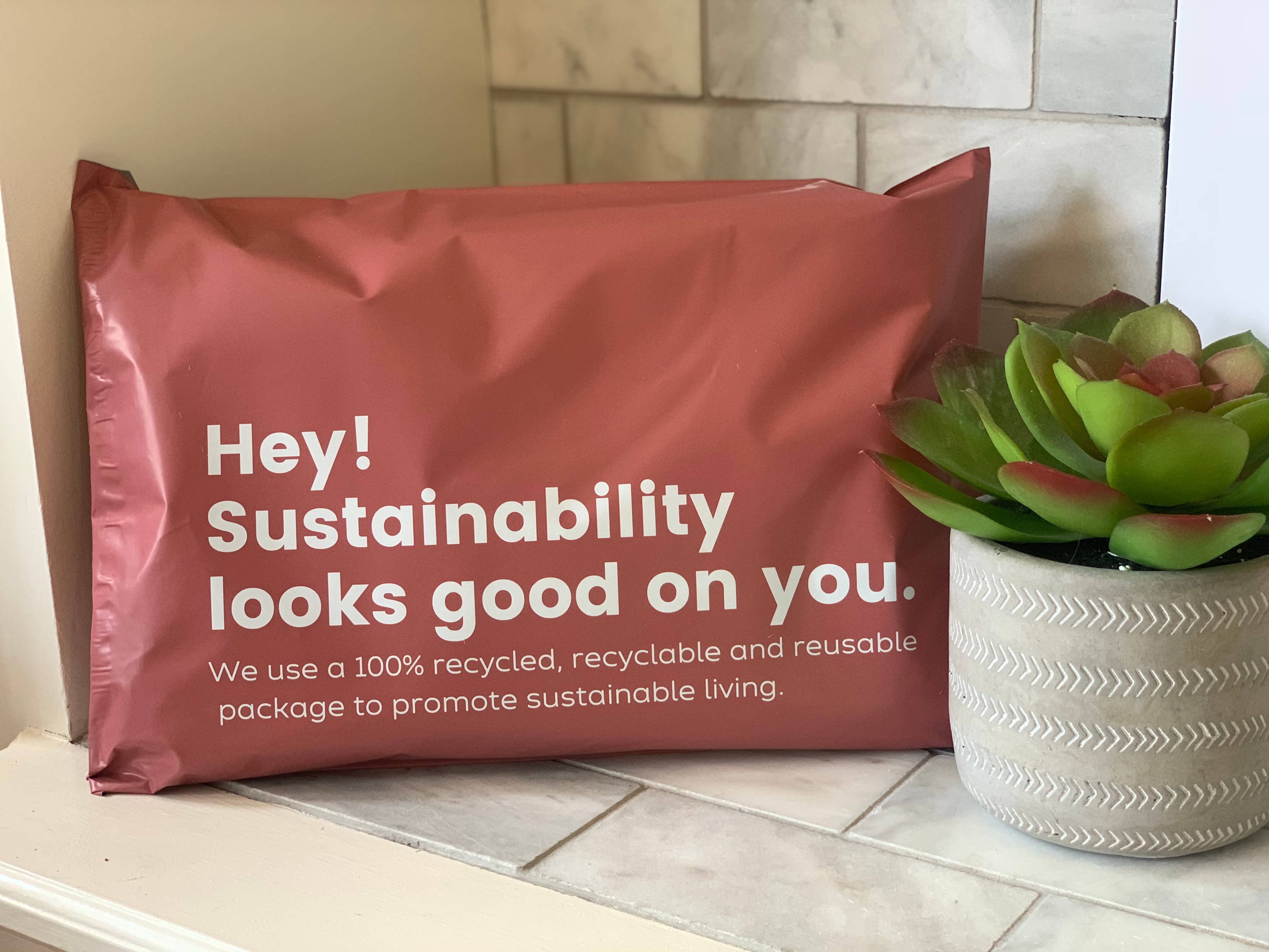 Last Straw - Wholesale Envelopes - 10X 13 Eco-friendly Recycled Poly Mailers Pink5