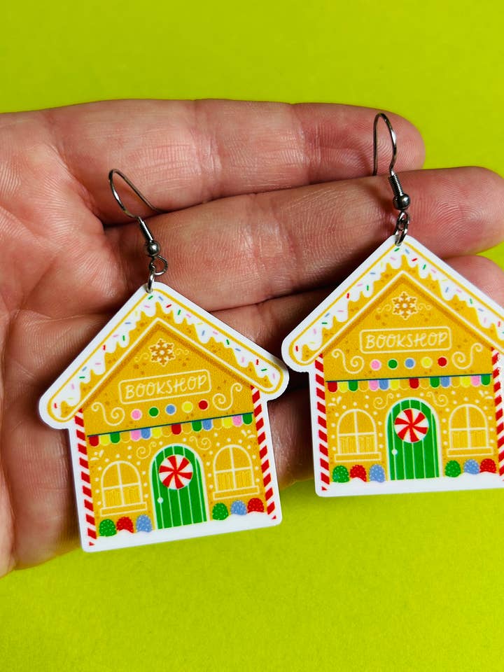 Orecchini di Pan di Zenzero Orecchini Letterari Orecchini di Natale per la vendita all'ingrosso da parte di Alien Bratz