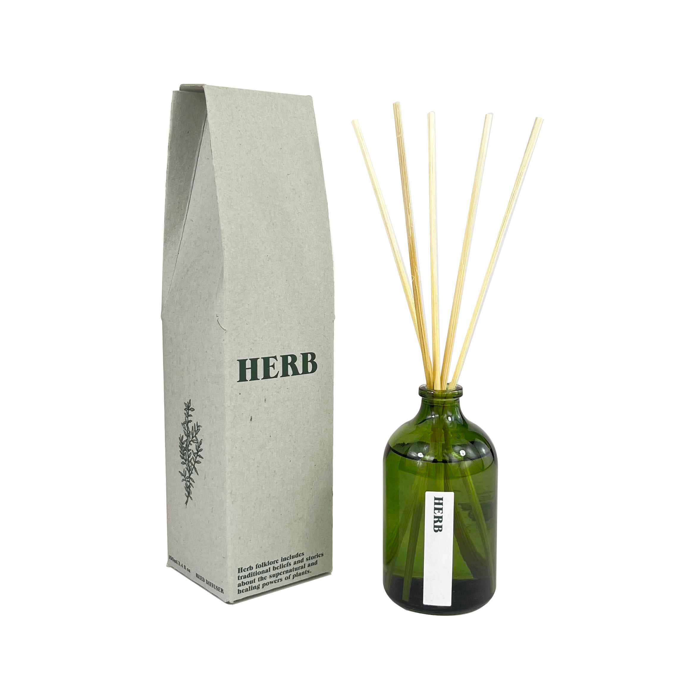 Heaven Scent Incense Ltd - Wholesale Reed Diffuser - NEW! Green Botanical Range 100ml Reed Diffuser - UK ONLY6