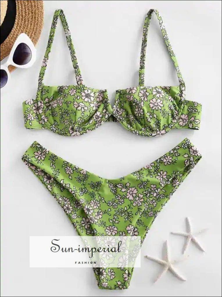 Sun Imperial - Wholesale Two Piece Swimsuit - Women's - Printed Underwire Bikini - Purple1