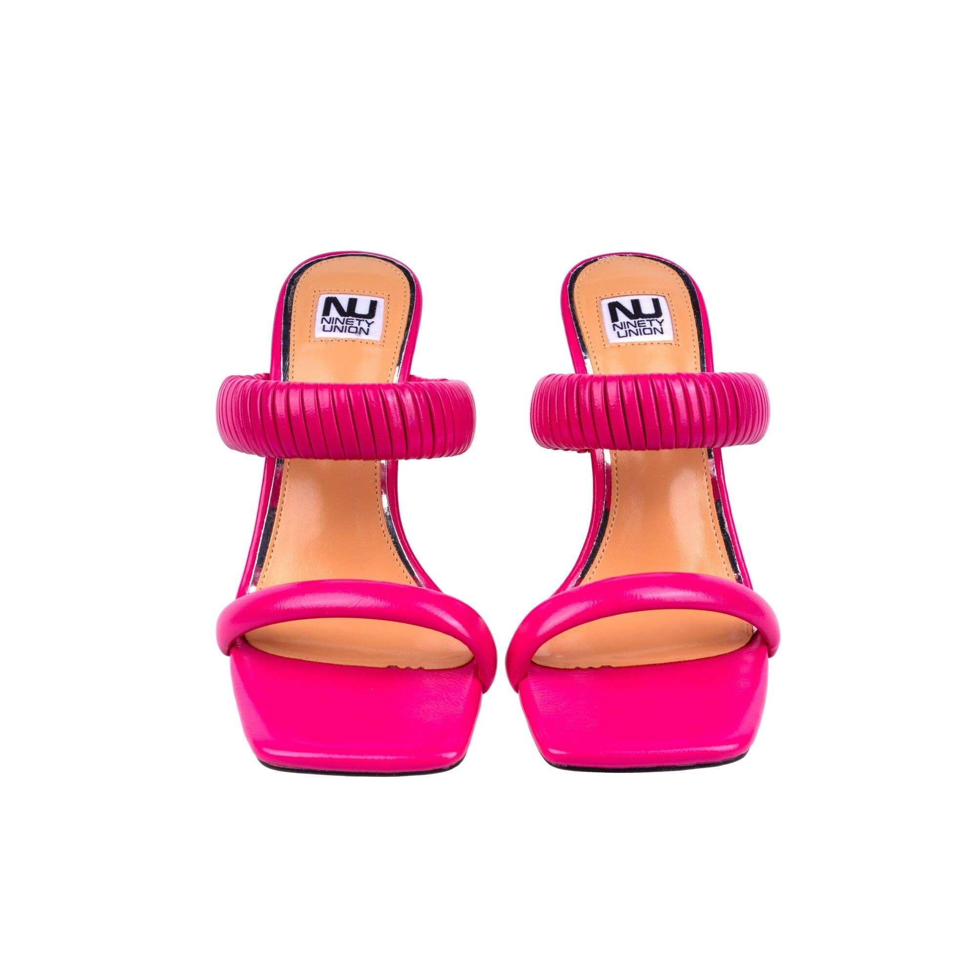 LADY COUTURE – Engroshandel Højhælede sko - Dame – Ninety Union RADDLE metalhæl plisseret tobåndsglide42