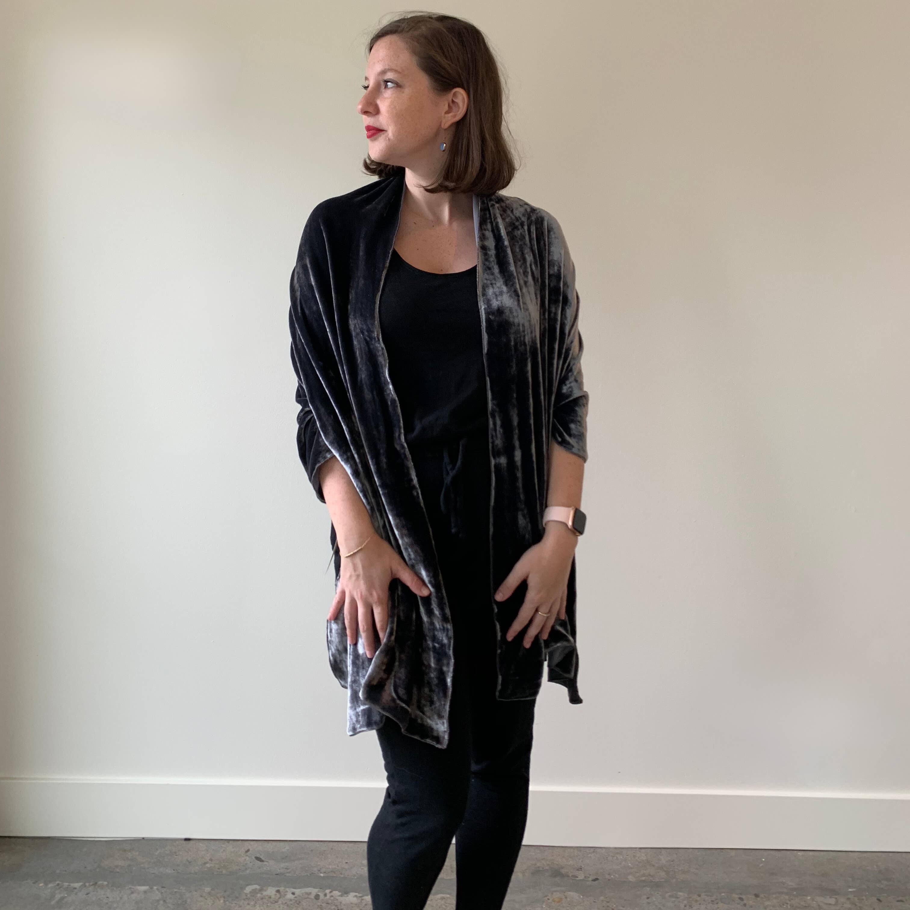 Dana Herbert - Vente Châle – femme - Châle en velours de soie15