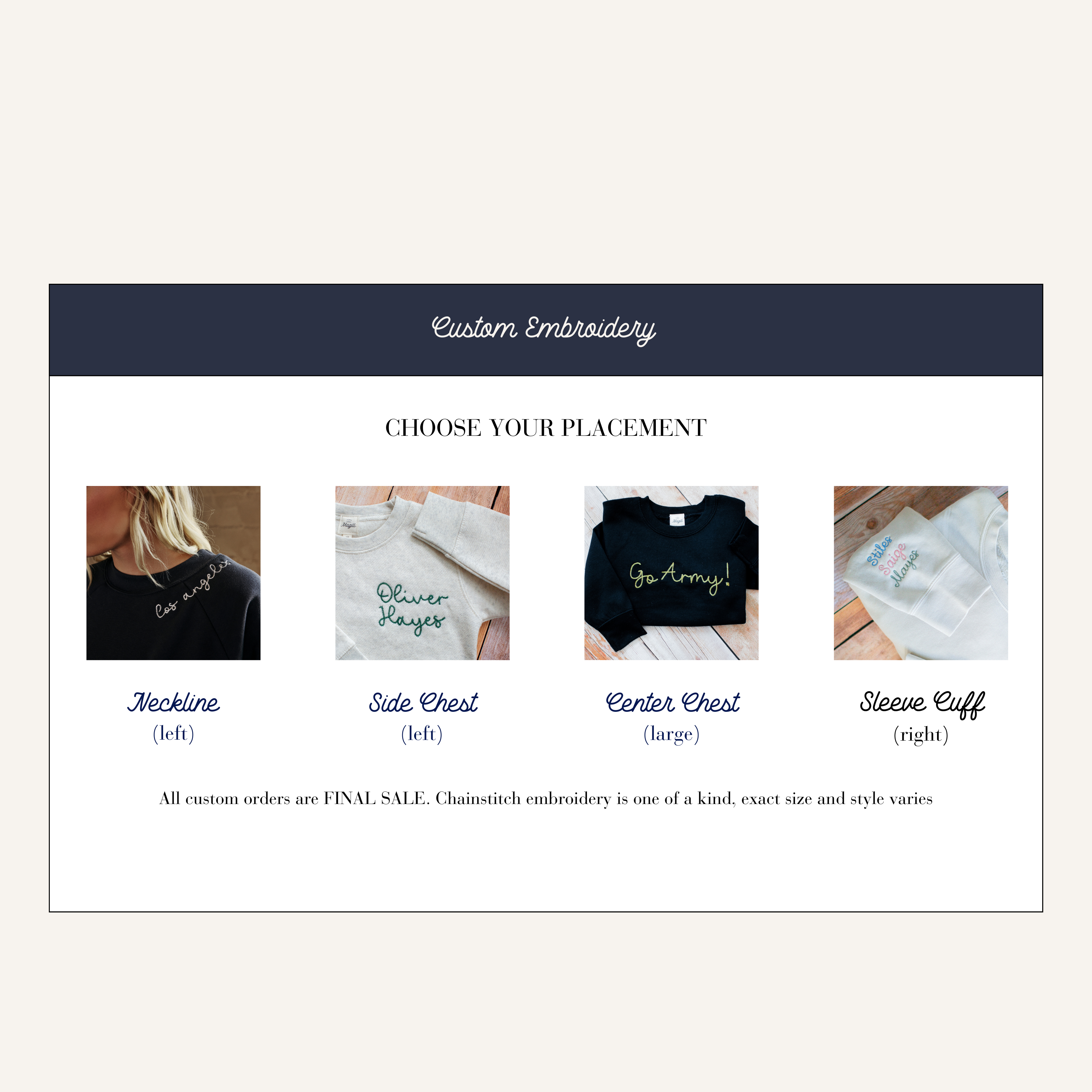 Magill - Wholesale Sweatshirt - Women's - Embroidered Neckline Crewneck Sweatshirt Cropped Womens8