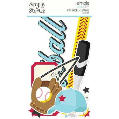 Simple Stories - Wholesale Craft Supplies - Simple Pages Page Pieces - Softball0