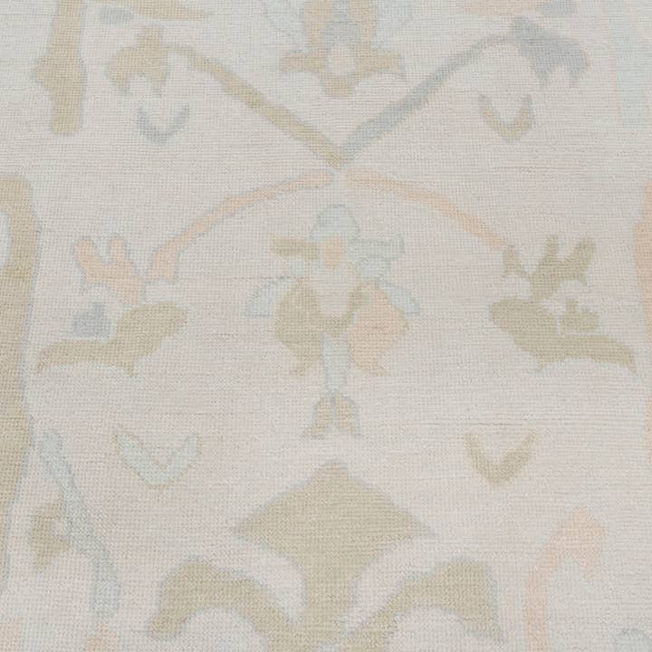 Aesthetic Homes LLC - Wholesale Area Rug - Cream Modern Oushak Rug, Hand-Knotted Wool, Custom Size 17256