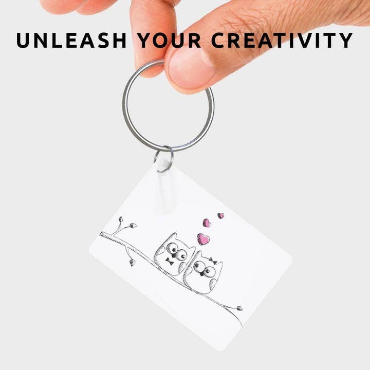 Pikkii USA - Wholesale DIY Craft Kit - Kids - Drawing Shrink Keyring | DIY Personalized Keychain Craft Kit