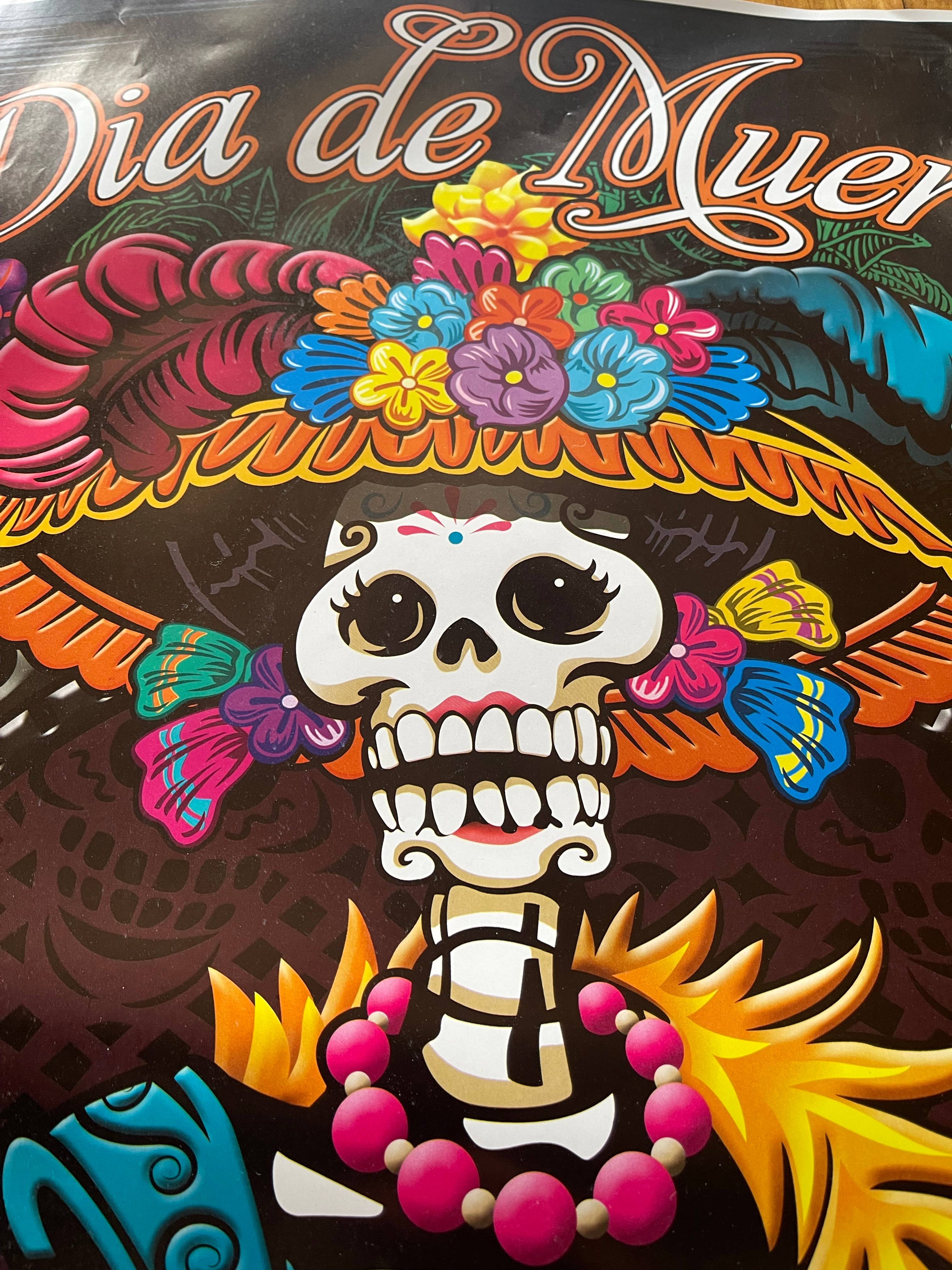 Fiesta Color - Wholesale Poster - Large POSTER - CATRINA Dia De Los Muertos . beautiful!1