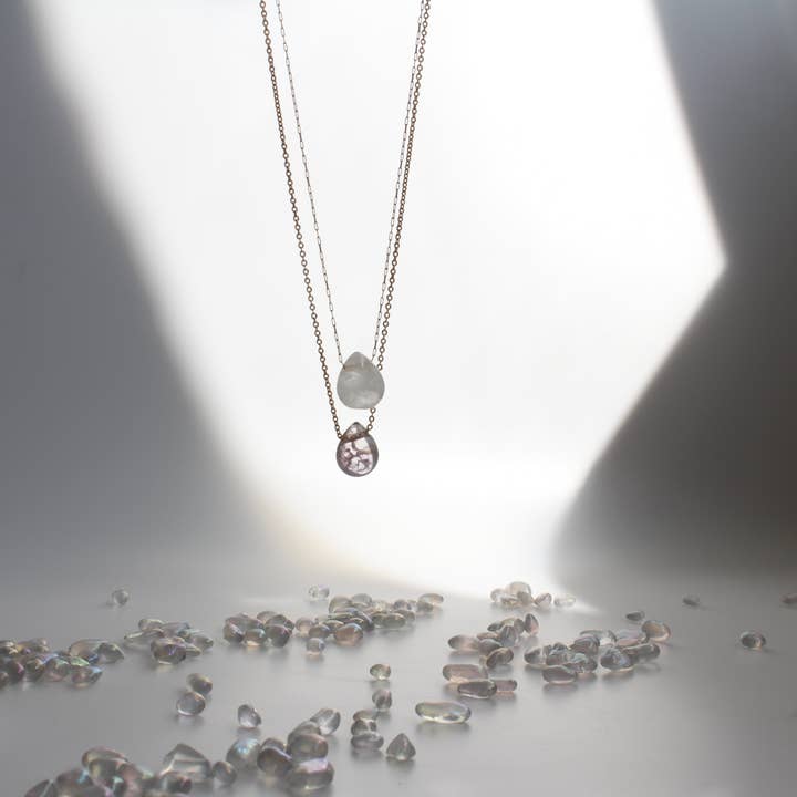 Natural Crystal Necklace (2N03) for wholesale by iBijoux