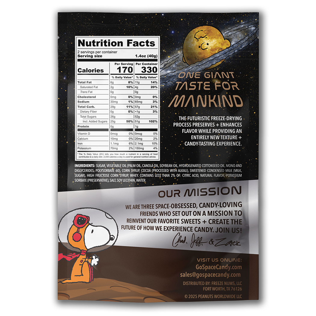 Space Candy - Wholesale Fudge - Snoopy's Chocolate Moon Rocks1