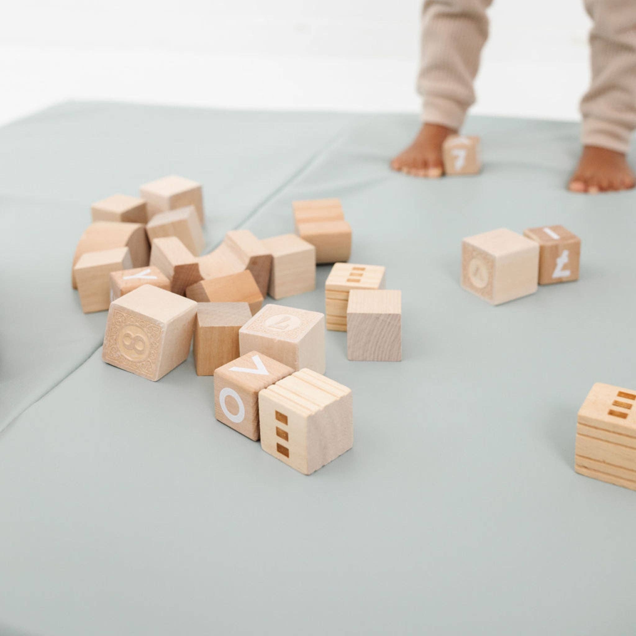 Toki Kids - Wholesale Play Mat - Kids & Baby - Sage Vegan Leather Mat7