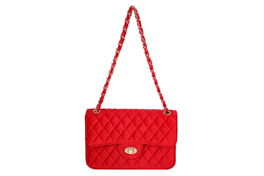 Nima Accessories Inc - Vente Sac porté épaule – femme - Sac à bandoulière en faux velours pour femme2