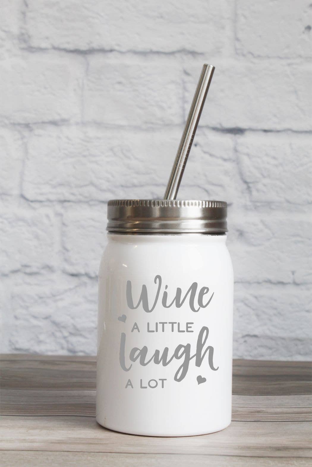 Katie & Company - Wholesale Insulated Mug/Tumbler - Wine A Little Laugh A Lot Mug Wine Tumbler3