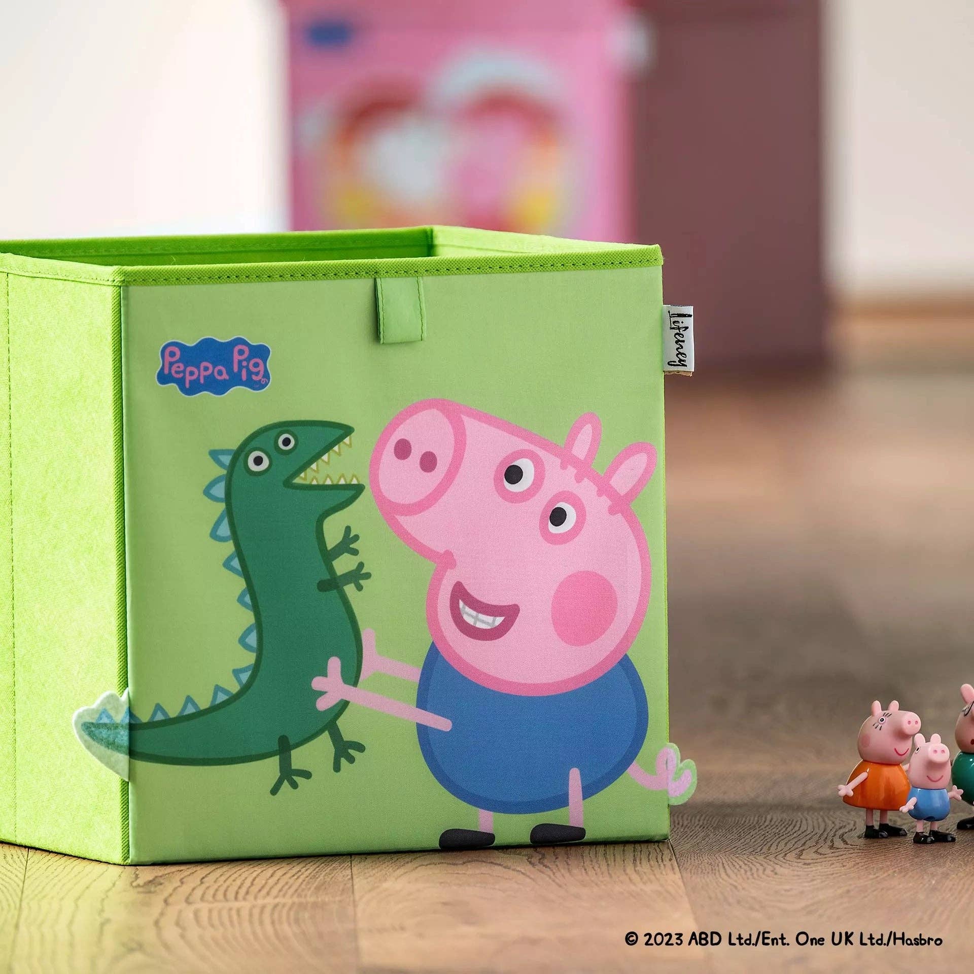 Zenker - Wholesale Storage Bin - Kids & Baby - Green dinosaur storage box compatible with Kallax Lifeney Peppa Pig1