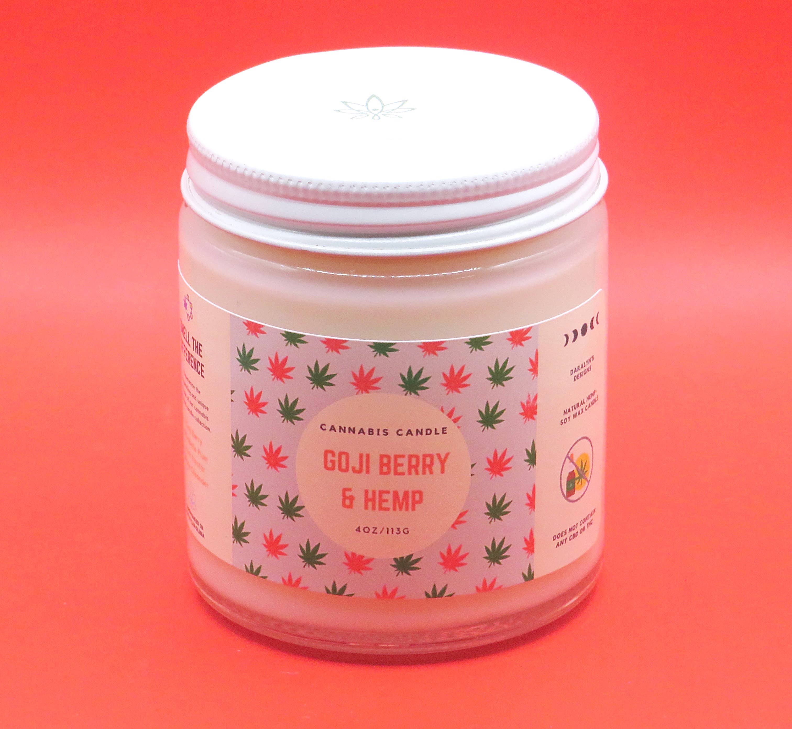 Daralyn's Designs - Wholesale Jar/Filled Candle - Cannabis Candle | 4oz | Hemp Wax5