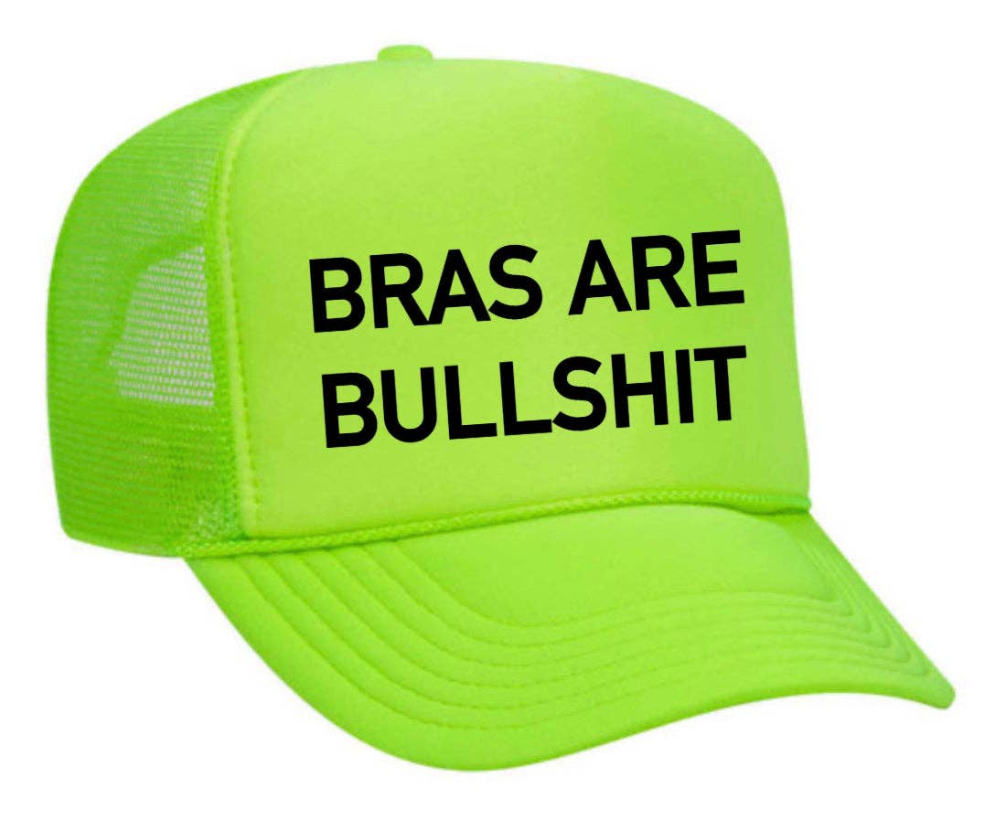 Inappropriate Trucker Hats - Wholesale Trucker Hat - Women's - Bras Are Bullshit Trucker Hat22