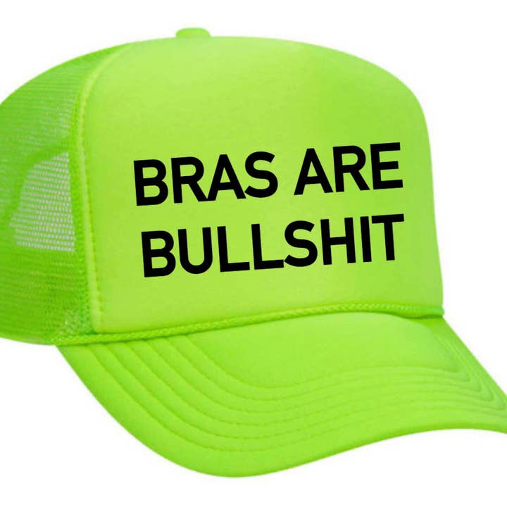 Inappropriate Trucker Hats - Wholesale Trucker Hat - Women's - Bras Are Bullshit Trucker Hat22