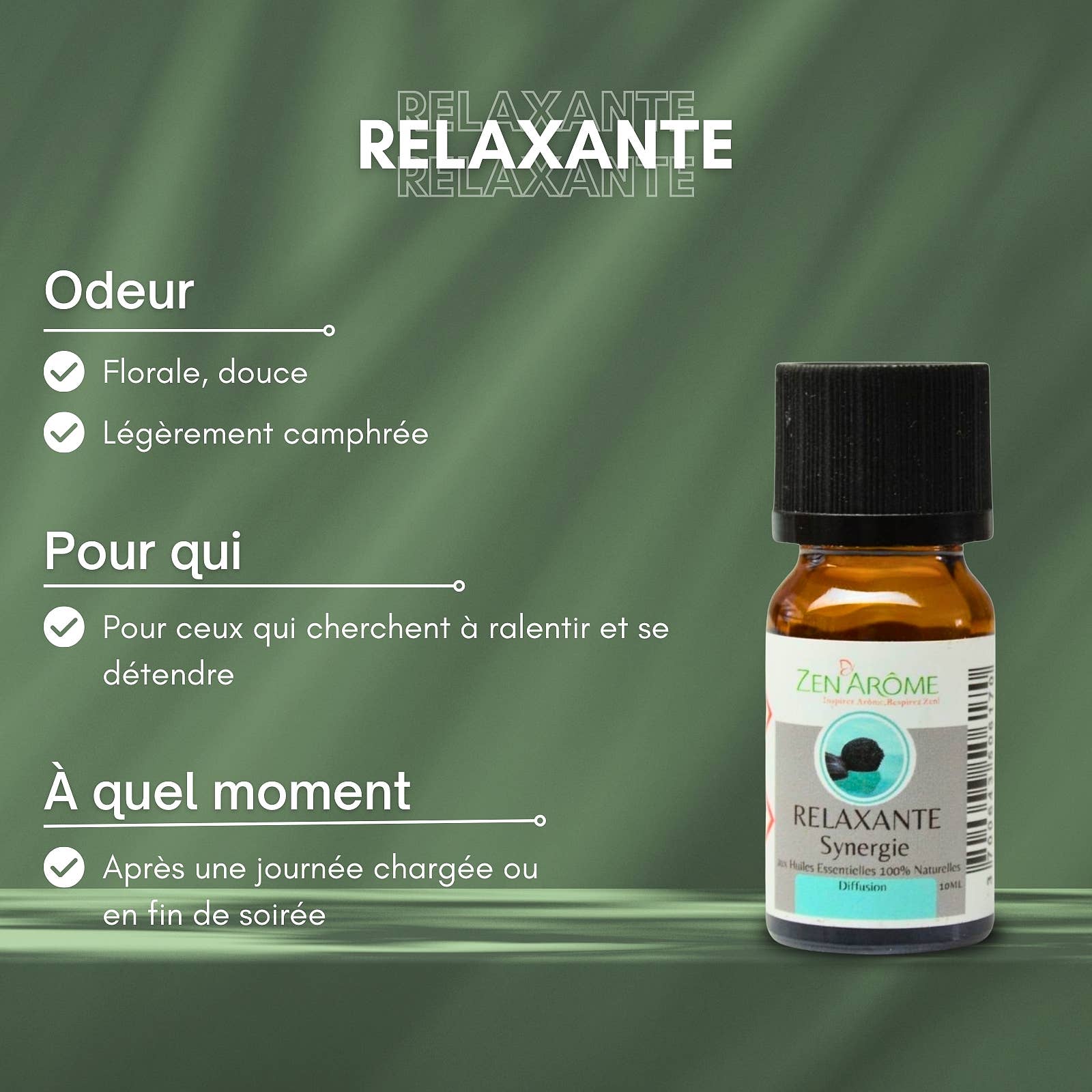 Zen'Arôme - Wholesale Essential Oil - Relaxing Essential Oil Synergy for Diffuser - 10 ml5