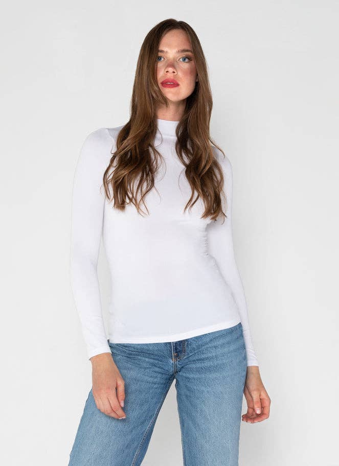 C'est Moi Clothing Co – wholesale Knit top – Women's – Bamboo Mock Neck Top- CEBT12108