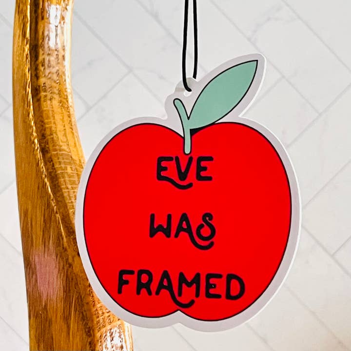 The Silver Spider - Wholesale Car Freshener - Women's - Eve was framed Apple scented Car Air Freshener feminist