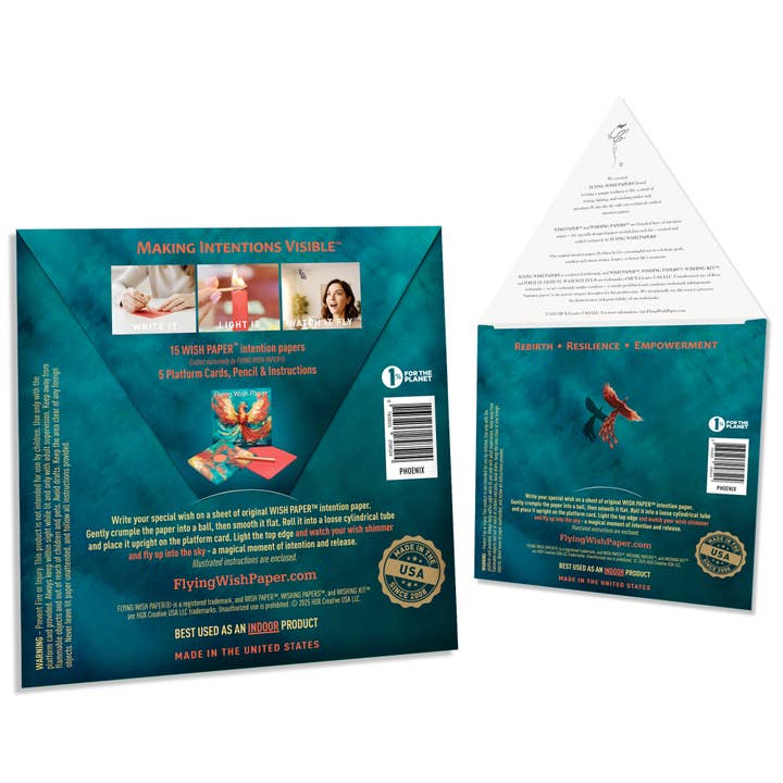 FLYING WISH PAPER ® - Wholesale Meditation Supplies - PHOENIX — Flying Wish Paper® Standard Mini 15 WISHING KIT™2