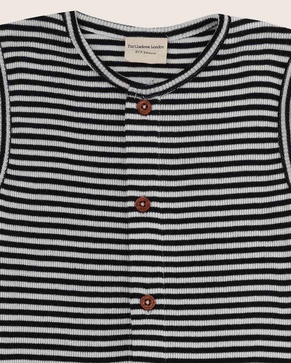 Mono Stripe Rib Dungarees for wholesale on Faire2