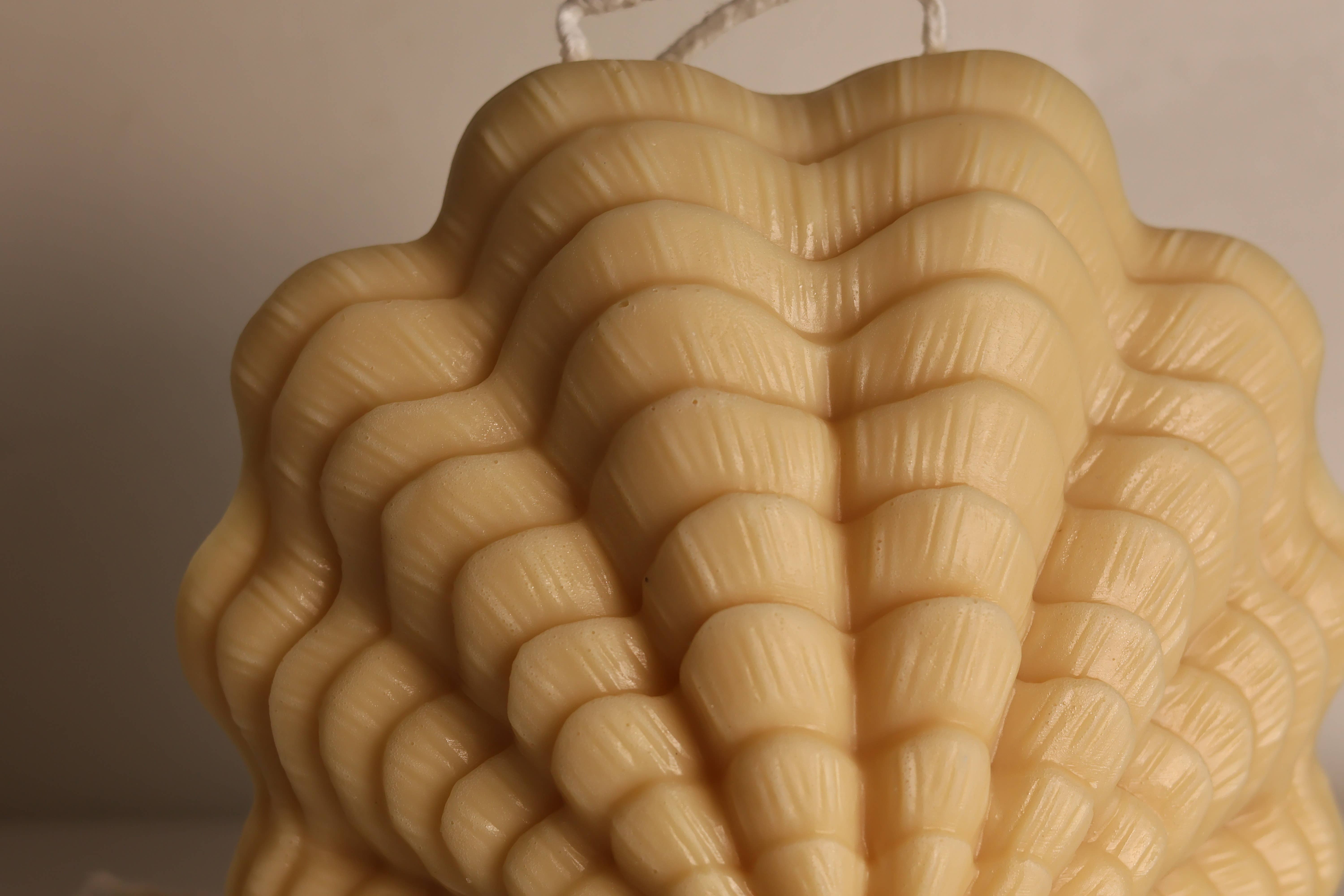 Agaboo Candle - Wholesale Novelty Candle - Large Ocean Shell Candle 4.5x5.5in - Shells - Shaped6