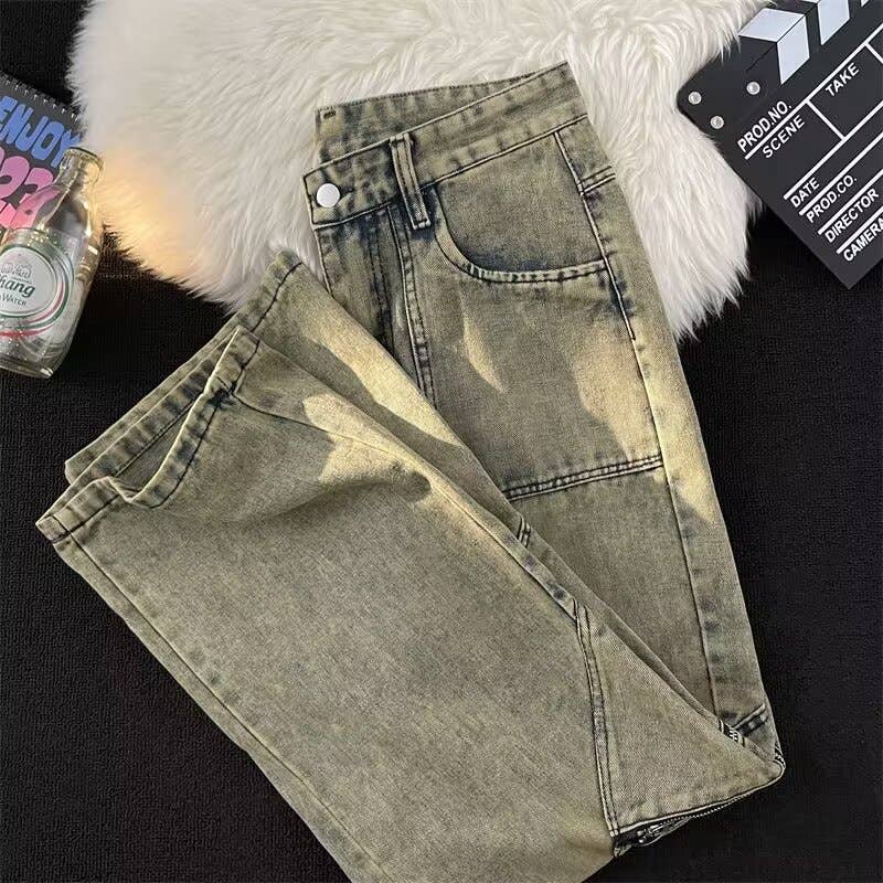 Tourtiwi - Wholesale Jeans - Men's - men's loose large size wide leg jeans7