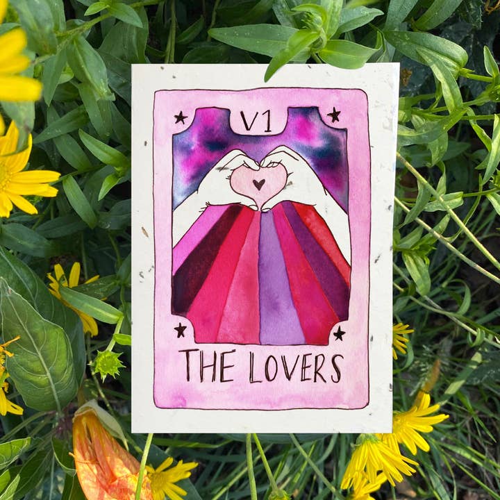 The Lovers Plantable Card for wholesale by Loop Loop