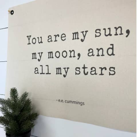 Red Barn Canvas - Wholesale Flag - You Are My Sun, My Moon and All My Stars1
