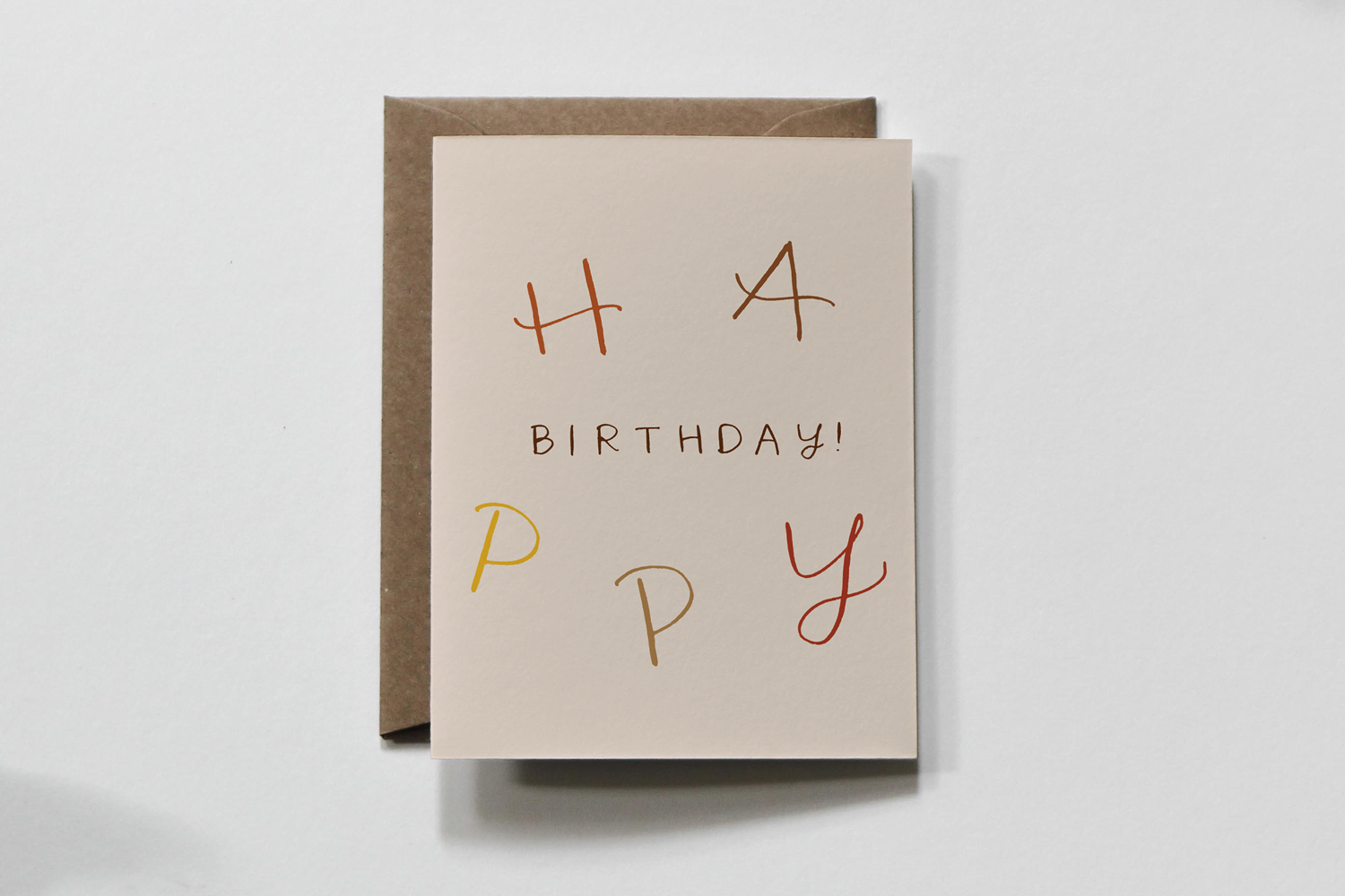 everglow handmade – wholesale Födelsedagskort – Color Caps | Färgglada stora bokstäver födelsedag gratulationskort1