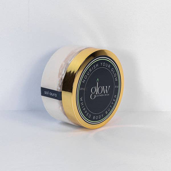 GLOW Lather + Wick - Wholesale Body Balm/Butter - Tallow-Whipped Body Tallow with EWG Compliant Fragrance Compounds-Vanilla Santal2