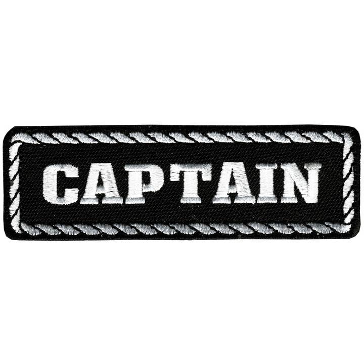 Hot Leathers PPD1010 Captain 4" x 1" patch voor wholesale door Hot Leathers