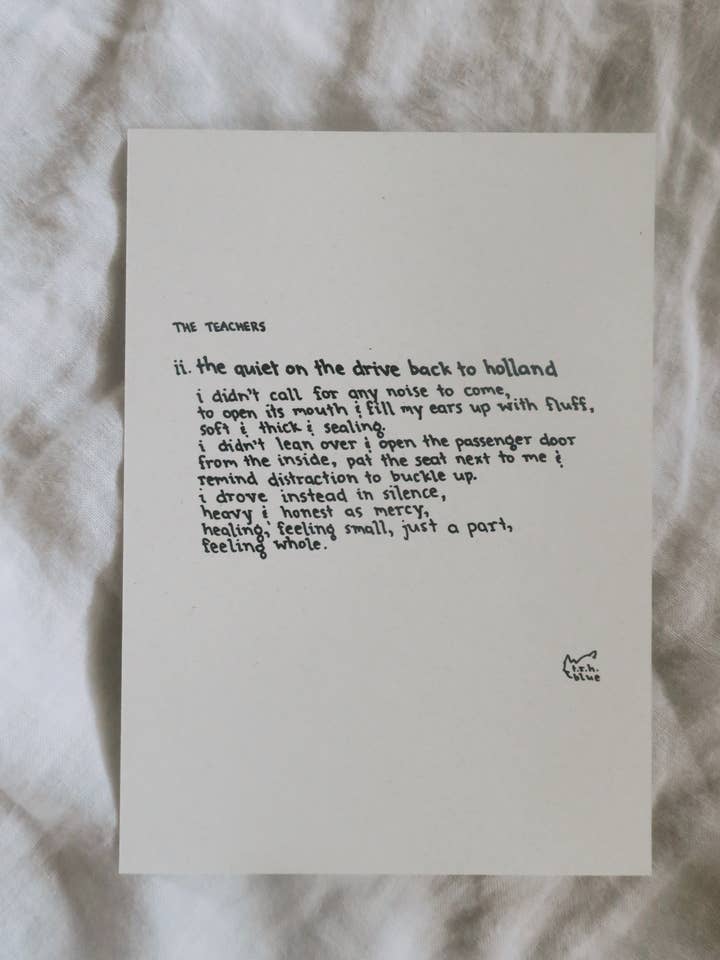 The Teachers//Poème pour la vente par NOTESONTHEWAY