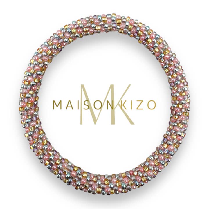Pulsera nepalí cuentas de vidrio R35 para venta al por mayor de MAISON KIZO