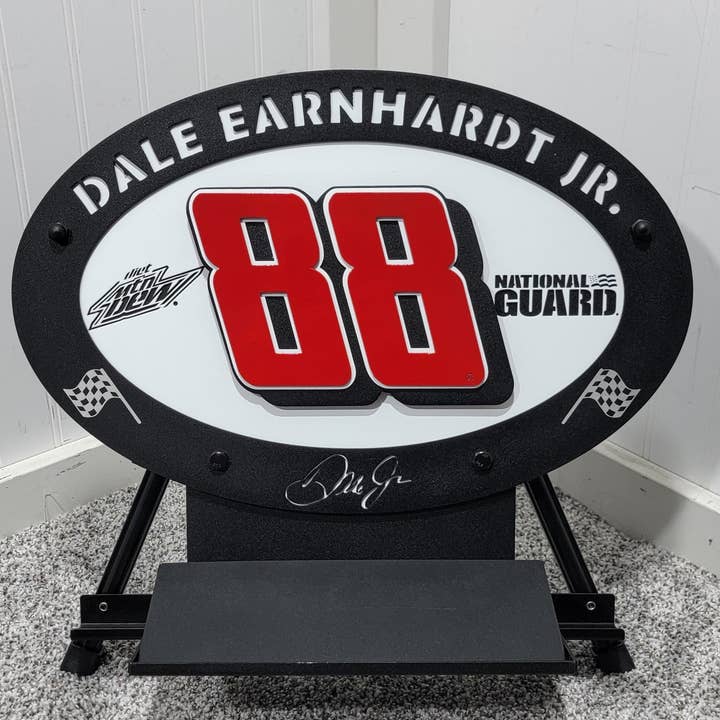 Premier Metal Art - Wholesale Sign - Dale Earnhardt Jr. #88 Oval 3D Premier Metal Diecast Display4