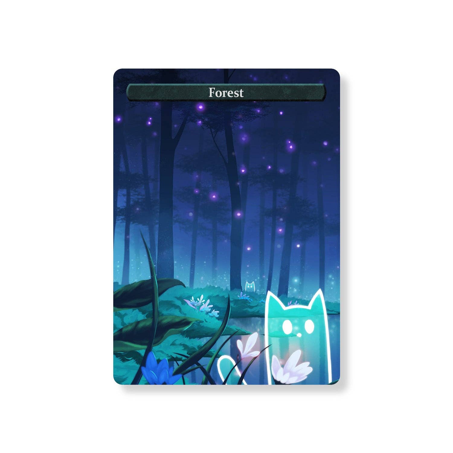 Caverns & Calicos - Wholesale Card Game - ManaCat Forest - Land Proxy Set3