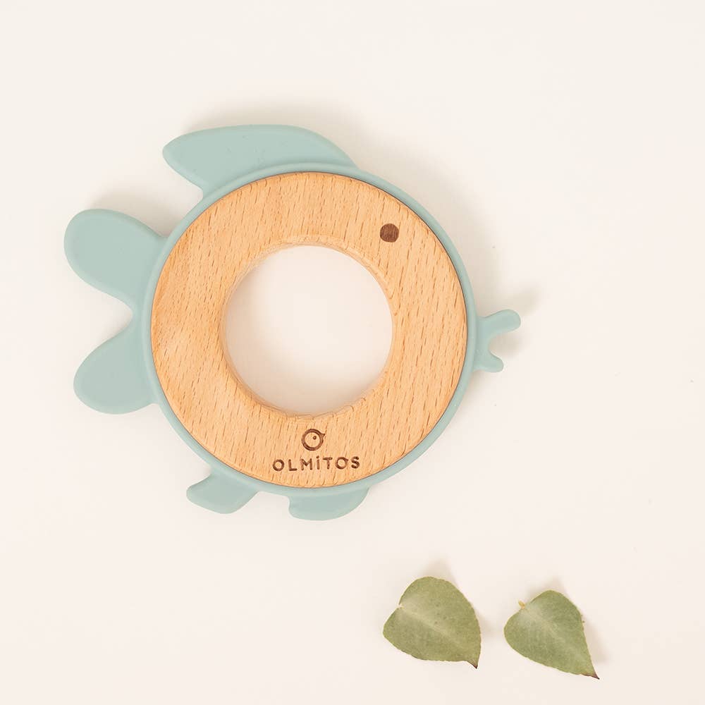 Olmitos S.A - Wholesale Teether (Not Clip-On) - Baby - SILICONE TEETHING RING AND BEECH WOOD5