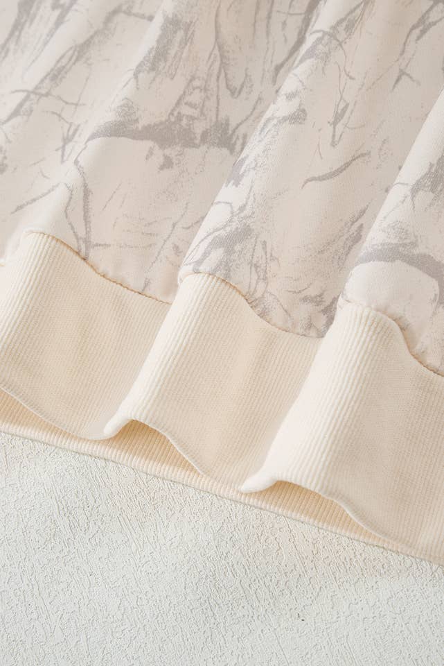 fashionworks - Wholesale Sweatshirt - Women's - Fashion-W Camo Mock Neck Baggy Sweatshirt6