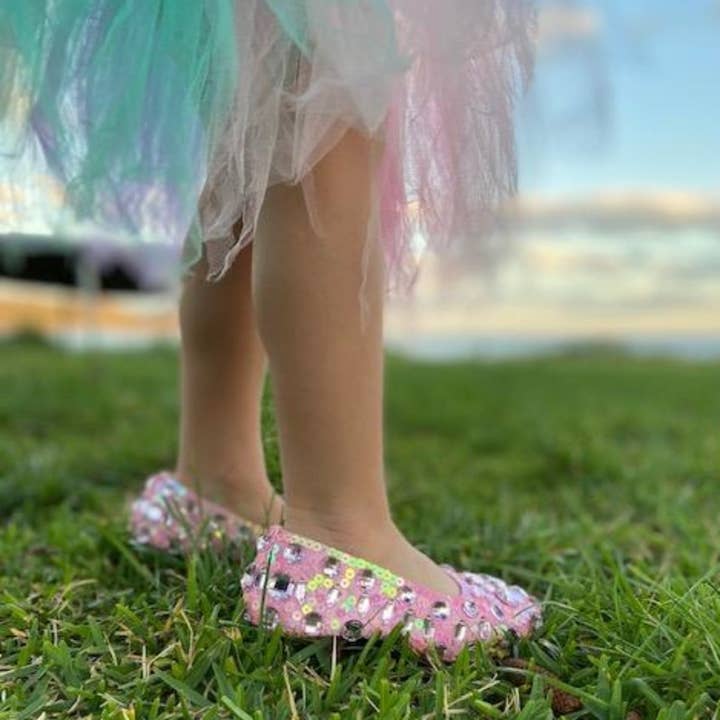 Lets dress up - Wholesale Dress Shoes - Kids - Cinderella Glass Slippers with Heels