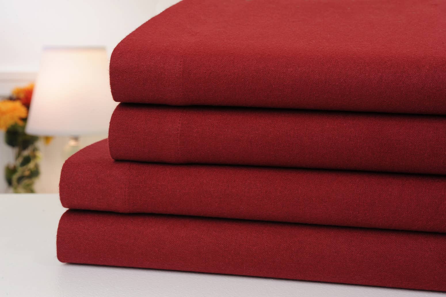 Bed Bath Fashions - Wholesale Sheet Set - Bibb Home Solid Flannel 4 Piece Sheet Set5