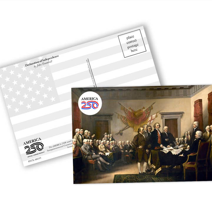 Carte postale de la Déclaration d'indépendance pour la vente par Nelson Gifts Wholesale