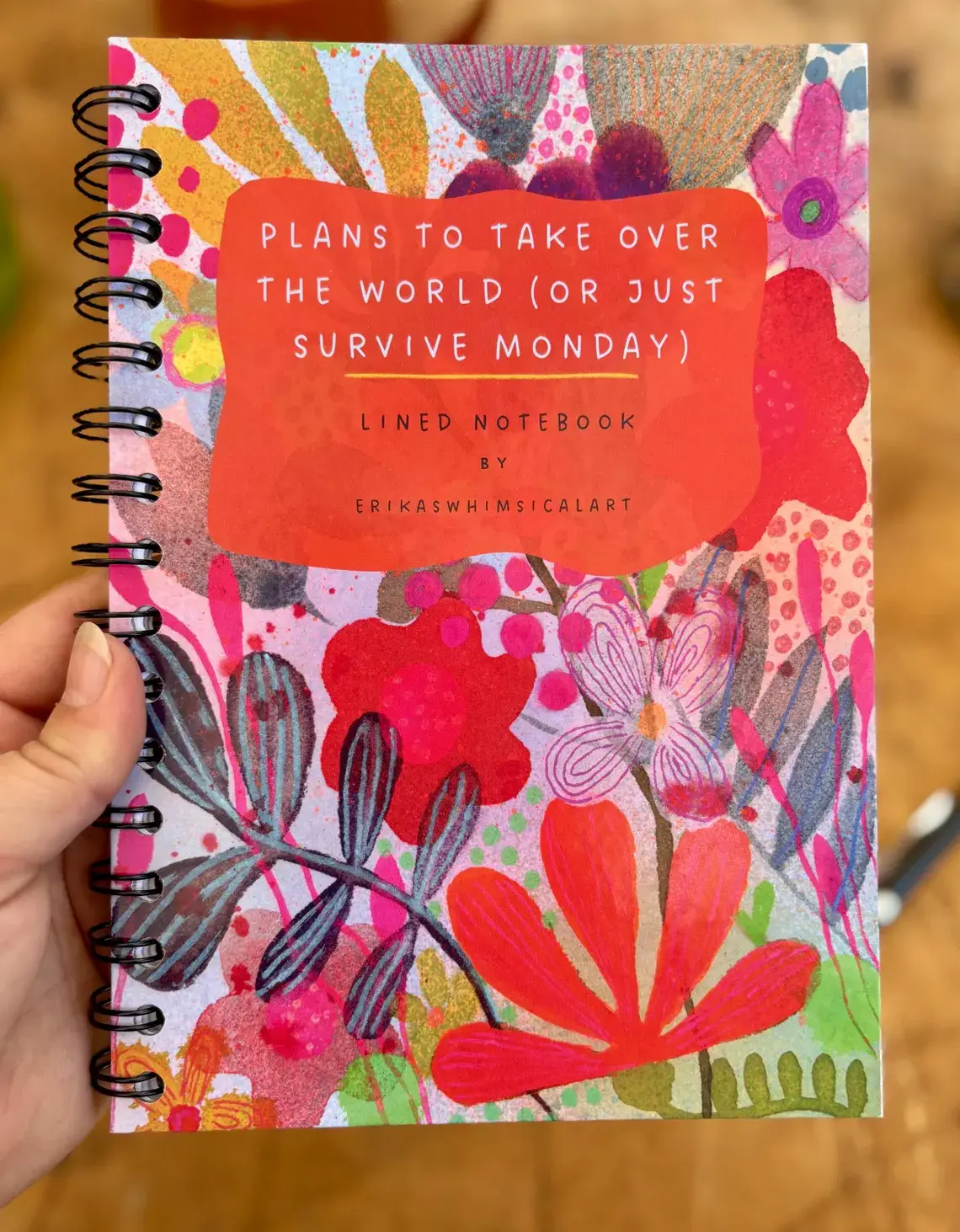 Erika's Whimsical Art – wholesale Notebook – A5 Handmade Illustrated Notebook – Whimsical Lined Journal9