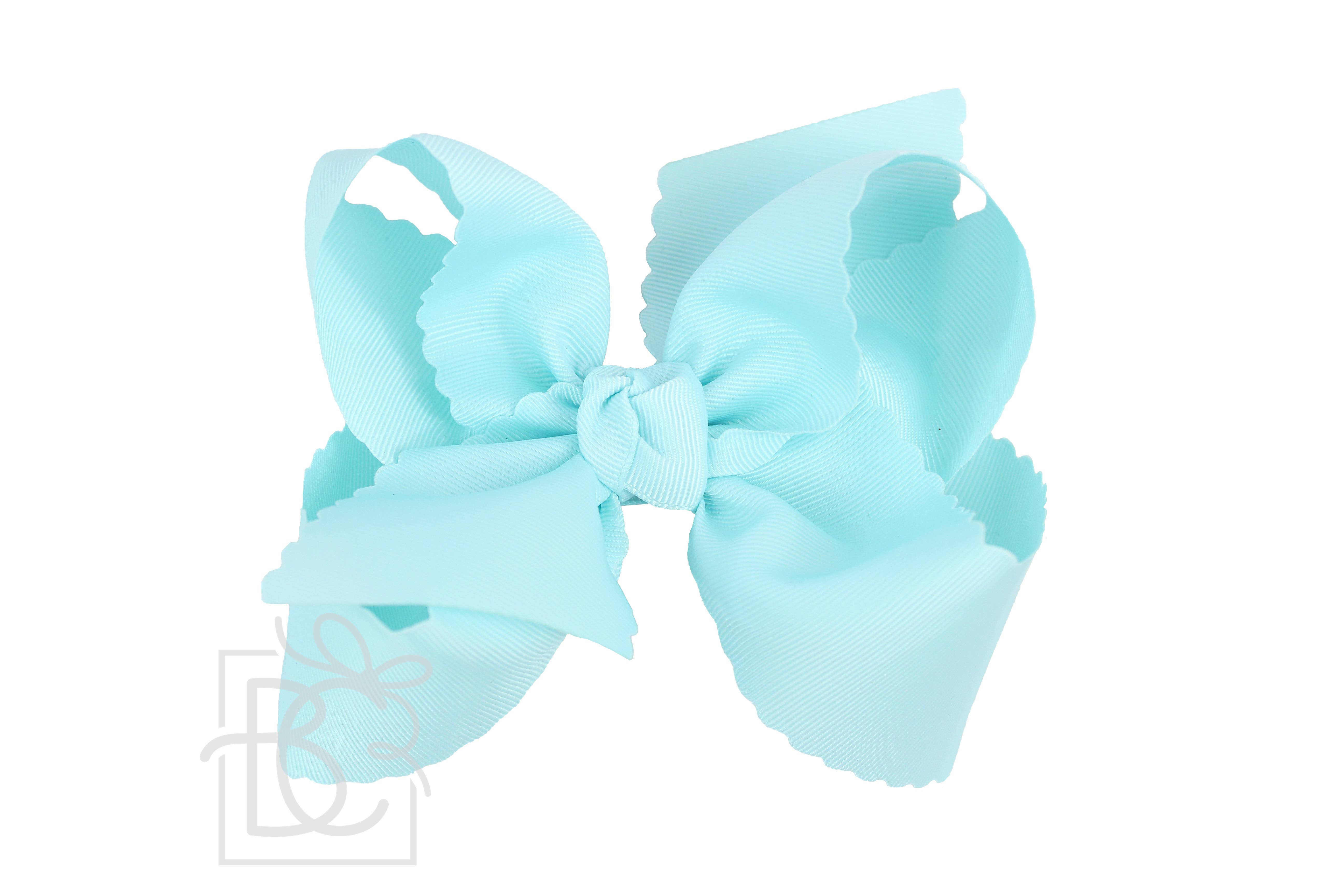 Beyond Creations, LLC – wholesale Hair bow – Kids – SCALLOPED EDGE BOW44