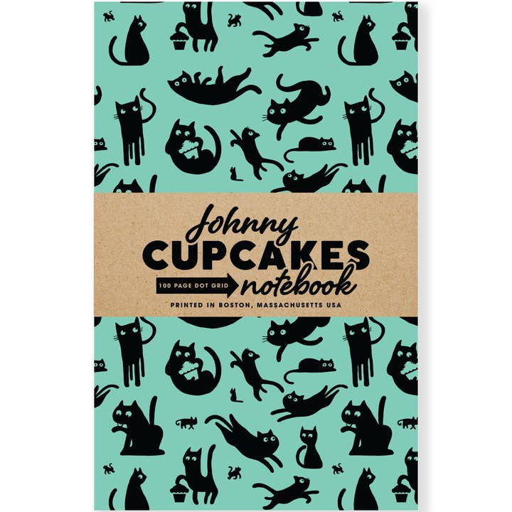 Johnny Cupcakes - Wholesale Notebook - Cats Mint Notebook - 100 Page Dot Grid
