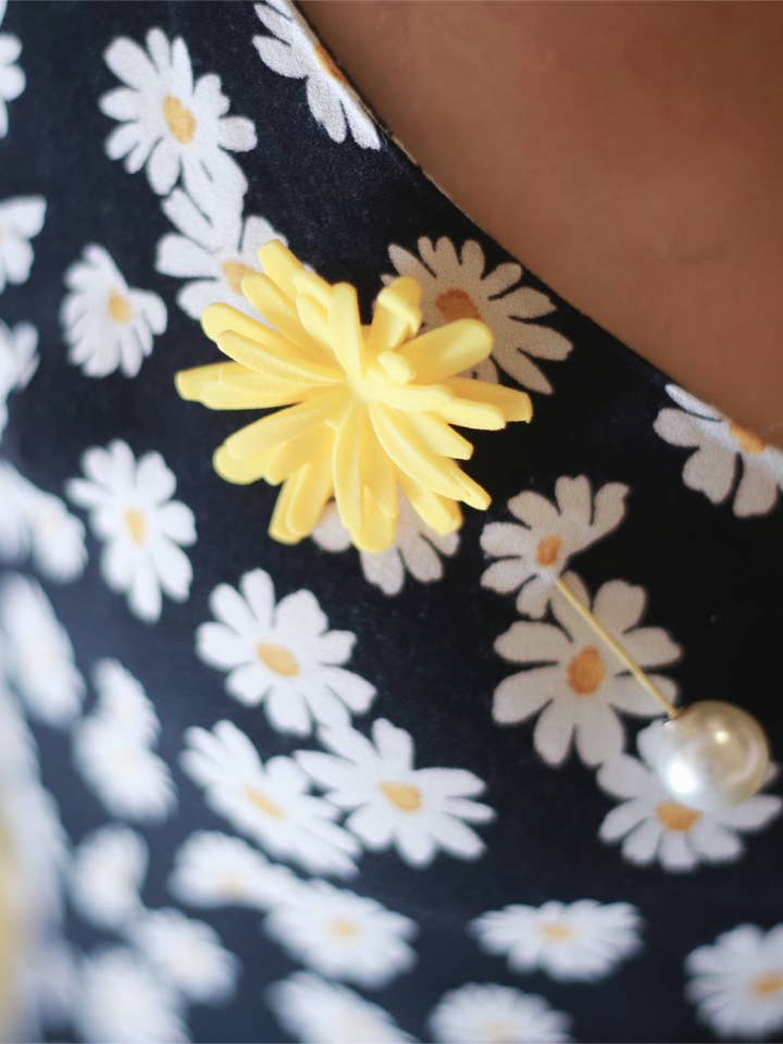 3D tryckt maskros brosch för wholesale av Art by Physicist