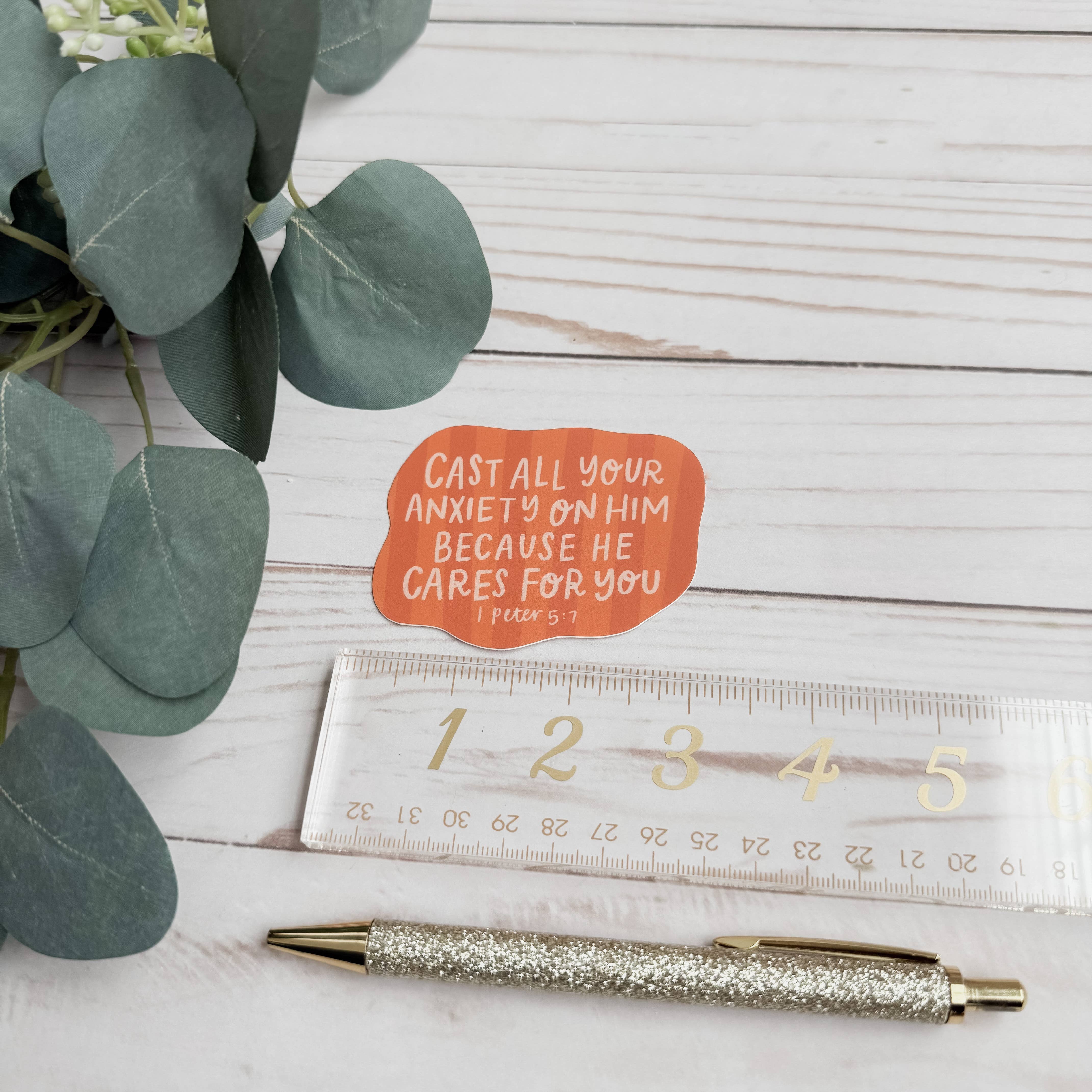 swaygirls - Wholesale Sticker - 1 Peter 5:7 Sticker | Christian stickers about faith, Bible7