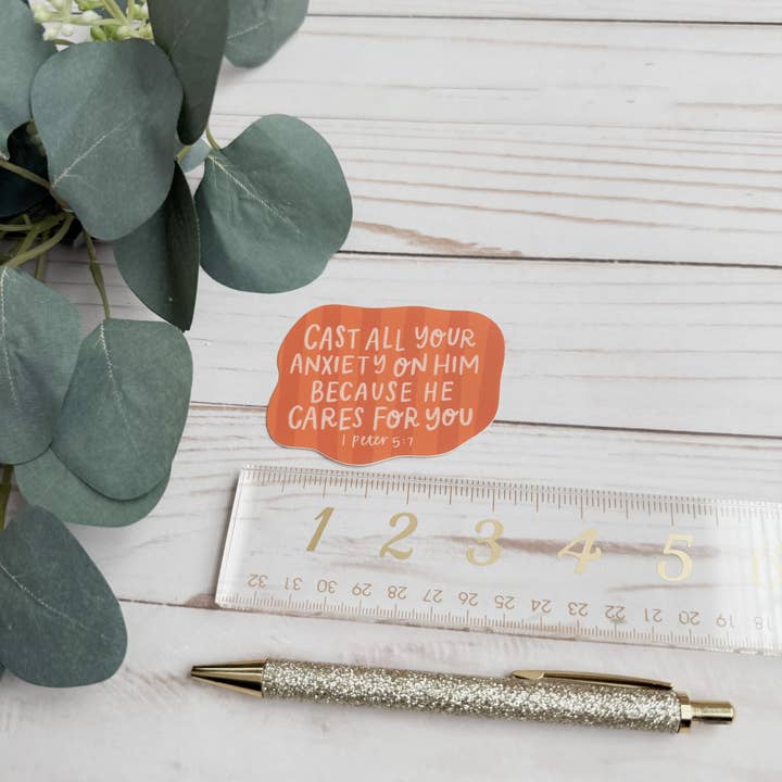 swaygirls - Wholesale Sticker - 1 Peter 5:7 Sticker | Christian stickers about faith, Bible7
