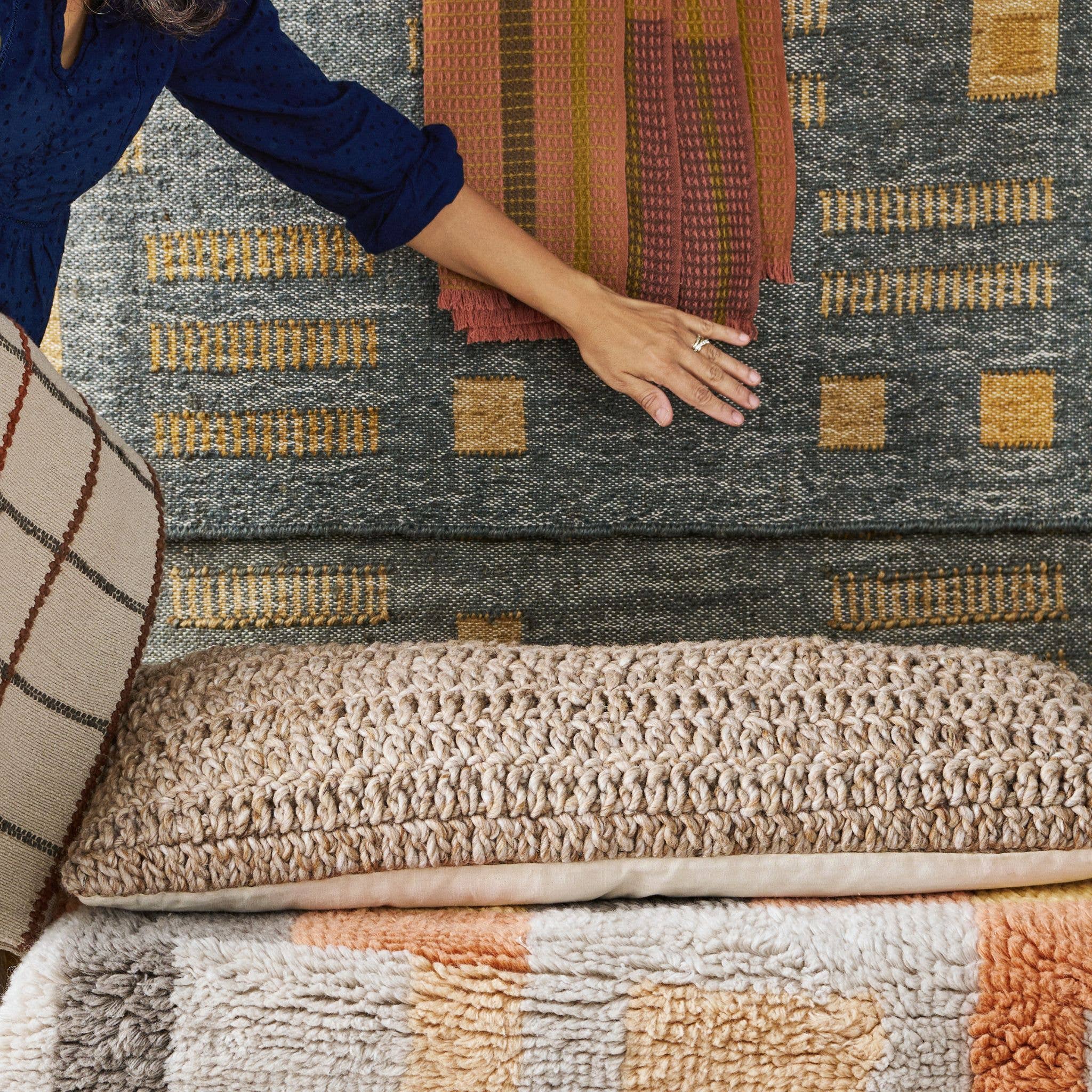 Variously – wholesale Svankstödskudde – Cider Handvirkad Stor Ländkudde (Utan Fyllning)7