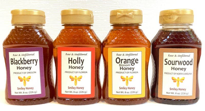 Smiley Honey - Vente Miel - Ensemble d'échantillons de huit onces1